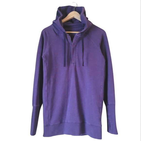 014 Lululemon Pullover Scuba Hoodie Sweater in Purple - Picture 1 of 8